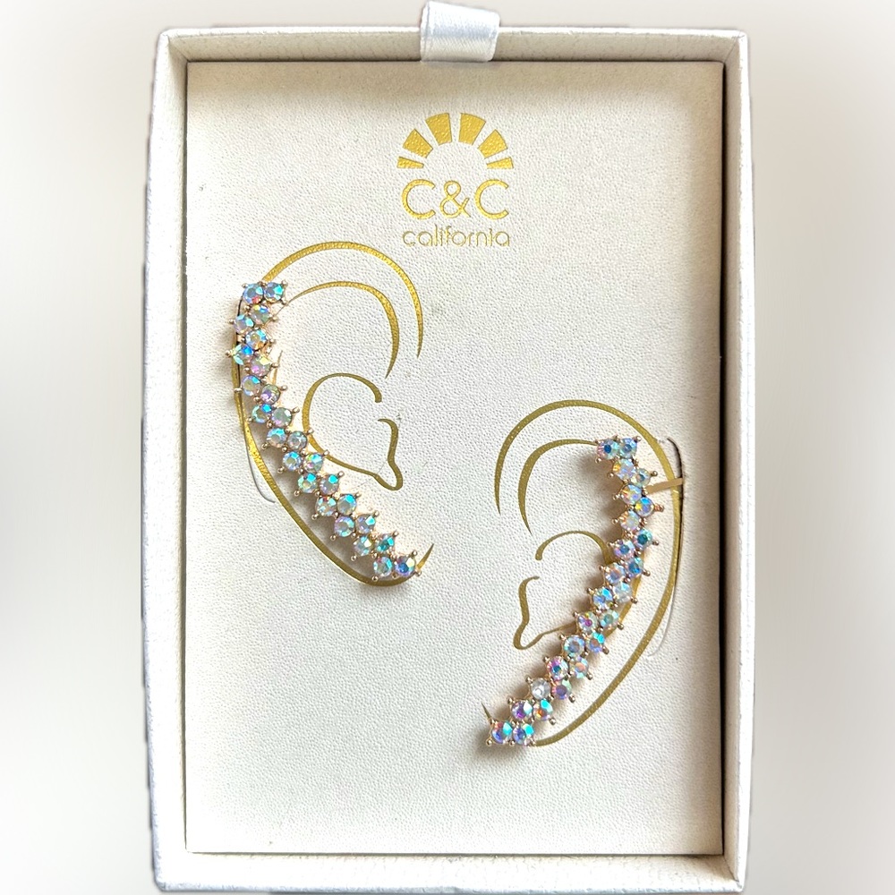 Women’s full costume jewelry earrings with full length jewels